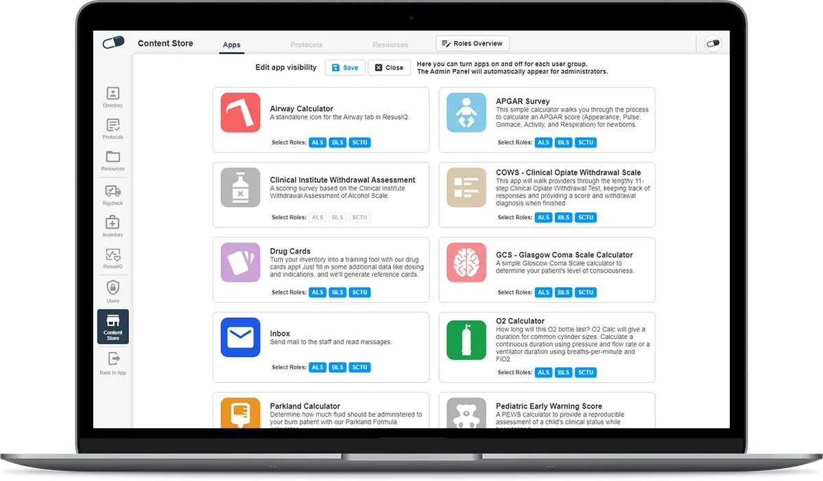 A screenshot of the Clinical Design app