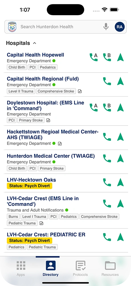 A screenshot of the Clinical Design app